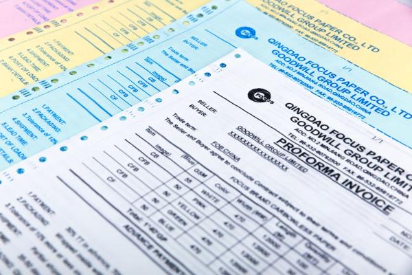 Clear Copies Straight-Cut NCR Paper In Pink Color 100% Virgin Wood Pulp For
