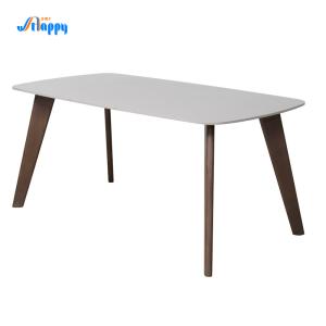 Wholesale 1600mm Black Ceramic Top Dining Table Customized Size With Wood Frame DT-1025 from china suppliers