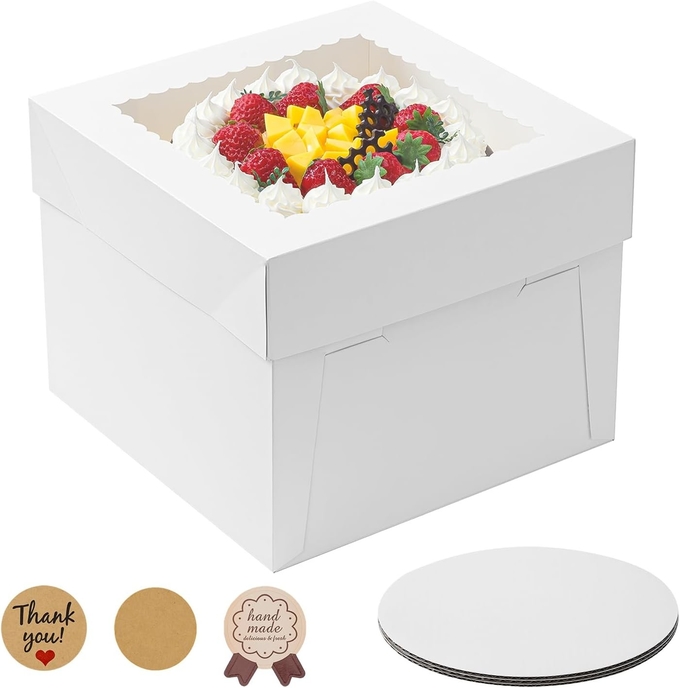 Professional Cake Boxes For Dessert Matt Lamination And Offset Printing