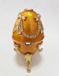 Luxury Faberge Easter Eggs Faberge-Egg Hand Painted Jewelry Trinket Box Gift for