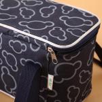 Black Extra Large Insulated Cooler Bag / Square Insulated Beach Tote Cooler Bag