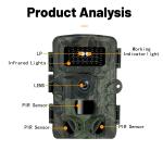 13MP Hunting Motion Camera Outdoor Wildlife PR700pro IP65 Waterproof
