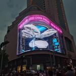 P10 outdoor led full color steel cabinets fixed installation led advertising