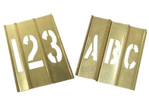 Wholesale Spray Painting Metal Letter Stencils , Rectangle Shape Brass Letter Stencils from china suppliers