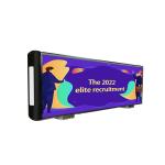 Double Sided 120w Taxi Top LED Screen IP56 Rooftop Video Ads For Cars