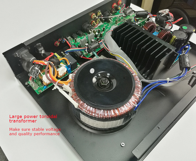 Home Class D Subwoofer Amplifier With Crossover Phase Control 1000W Subwoofer Power Amp