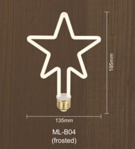 Wholesale Christmas Decoration 8w E26 Led Bulb Dimmable Curved Shaped Bulbs from china suppliers