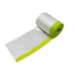 HDPE Pre Taped Masking Film Indoor Outdoor Protective Plastic Film Paint Usage
