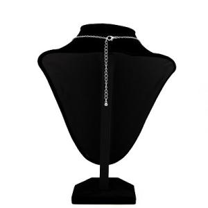 Wholesale Long Silver Fashion Necklace 47mm With Transparent Drill Pendants from china suppliers