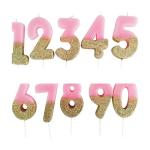 Factory Price Supply Fancy Happy Birthday Candle Digital Numbers For Parties At