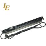9Way Server Rack Cabinet Germany Power Strip Distribution 19Inch Mounted