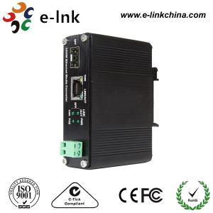 Wholesale Rj45 To Fiber Optic Industrial Ethernet To Fiber Media Converter , Fiber Optic Cable Ethernet Converter from china suppliers