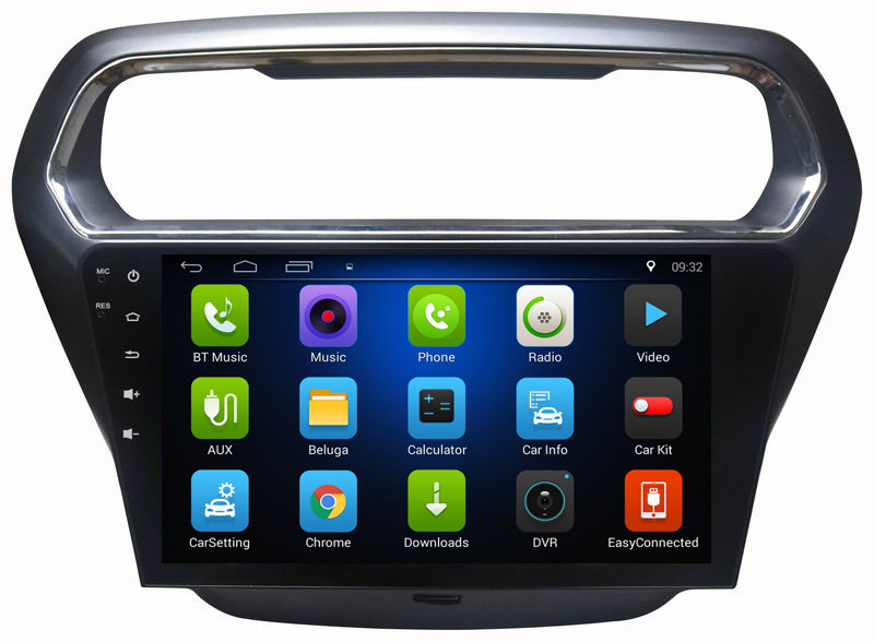 Ouchuangbo car radio touch screen android 8.1 system for Ford Escort with BT USB wifi gps nav SWC music output