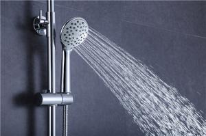 Wholesale Circle Rotatable Tube Rainfall Shower Head Kit 304 Stainless Steel With Chrome Shower Accessories from china suppliers