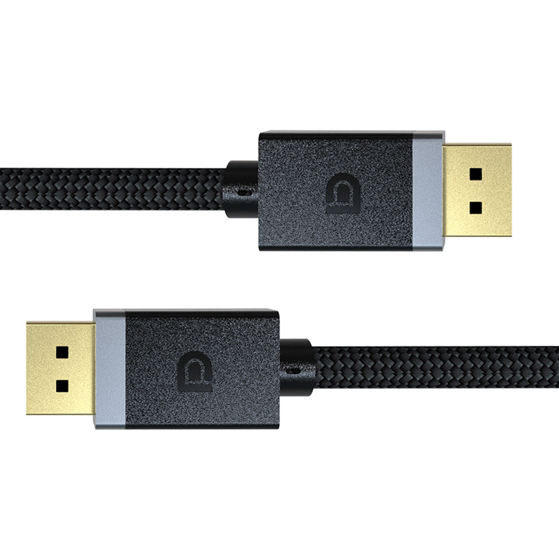 DP1.2 21.6Gbps PC TV 4K Displayport Cable ABS Connectors PVC Strain