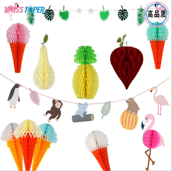 Paper Honeycomb, Beehive, Pineapple, Paper Crafts, Hotel Lobby Scene Decoration, Event Celebration Ornaments