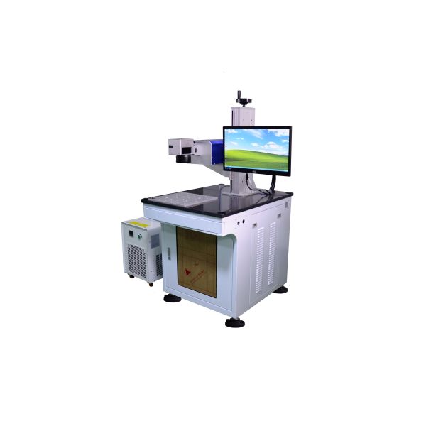 Small Focused Spot UV Laser Marking Machine , Laser Engraver Machine 355nm Wavelength