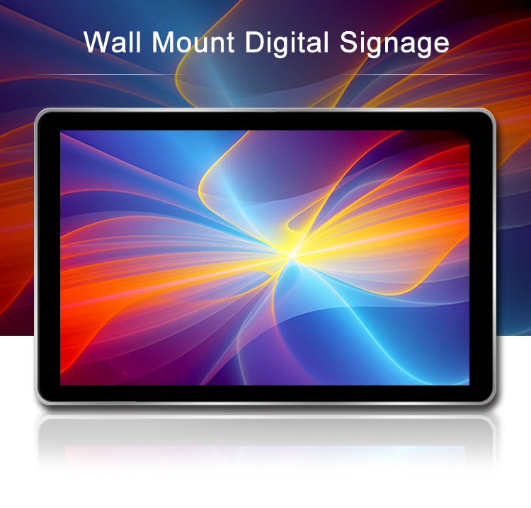 Indoor Lcd Wall Mounted Advertising Display 55 Inch Hight Resolution Wifi MP4