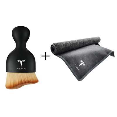 Premium Soft Microfiber Car Dashboard Cleaning Brush for Tesla Model 3 Highland with Ergonomic Grip