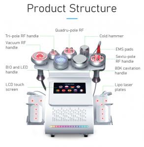China 60Hz Laser Cavitation Machine RF Vacuum Cupping Therapy LED Microcurrent Weight Loss Machine on sale