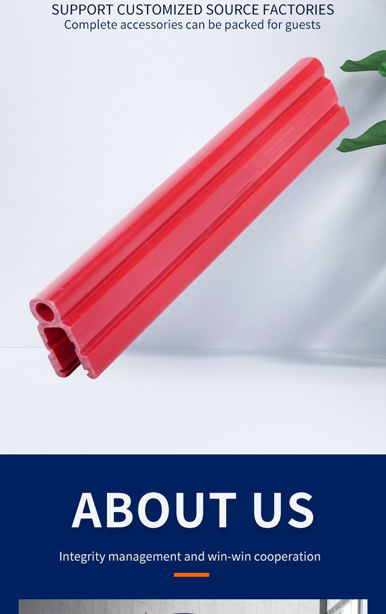 OEM Extruded PVC Silicone Strip Sealing Strip ABS PP Profile Customized Handle
