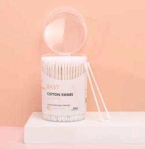 Wholesale Eco Friendly Cotton Ball Roll Baby Cleaning Paper Stick Cotton Swabs 75mm from china suppliers