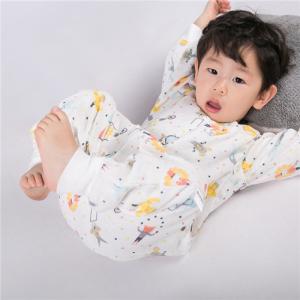 Wholesale Long Sleeve Muslin Sleeping Bag Anti Kick Crawling Clothes Eco Friendly Printing from china suppliers