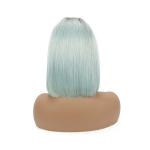 SGS Short Straight Human Hair Lace Front Wigs With Baby Hair Cuticle Aligned