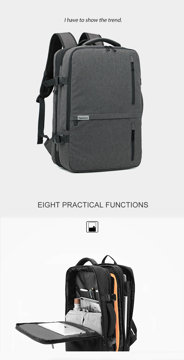 35L Carry On Expandable Travel Men Business Backpack Anti Theft