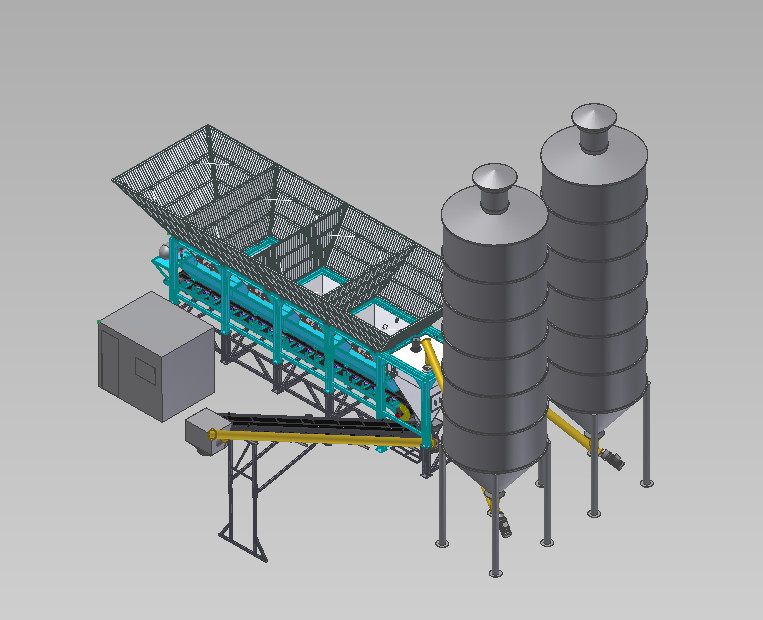 Dry Batch Concrete Plant Ready Mix Concrete Batching Plant High Productivity Fast dry concrete batching plant