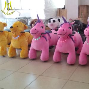 Wholesale Hansel coin operated plush unicorn horse toy kids walking animal robot from china suppliers