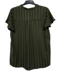 2020 new design bowknot Fashion Ladies black color Blouse with Short Sleeve OEM