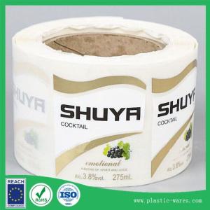 Wholesale printed self adhesive labels on a roll from china suppliers