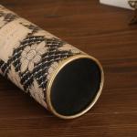 Biodegradable Tea Cylinder Round Gold Stamping Food Paper Tube For Leaf Tea