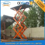 Professional Garage Heavy Duty Hydraulic Scissor Car Lift Elevator 24 Months