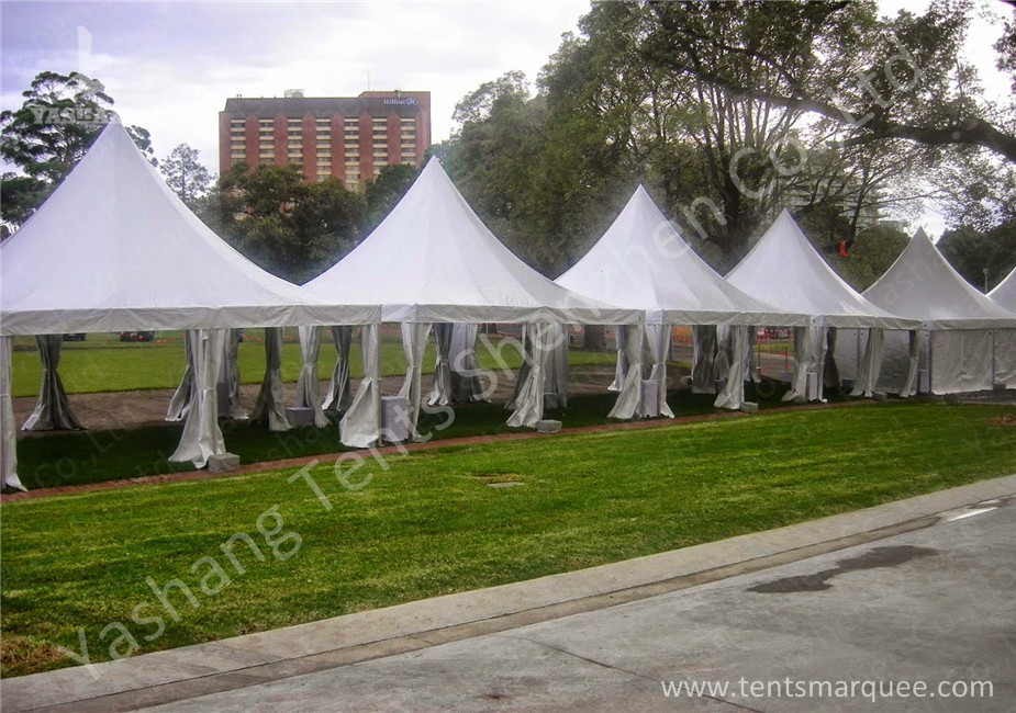 Fast Setting Up Strong High Peak Tents / Aluminum Structure Tent Wind Resistant
