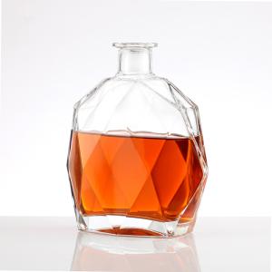 Wholesale 375ml 500ml 700ml 750ml 70cl Frosted Glass Bottles for Whisky Vodka Oil Rum Liquor Wine from china suppliers