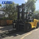 10 Ton Capacity Industrial Forklift Truck , FD100 Counterbalance Reach Truck