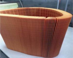 Wholesale Currugated Air Filter Paper Yellow Color For Light Duty from china suppliers