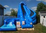 Giant Inflatable Corkscrew Water Slide / Double Inflatable Slip And Slide With