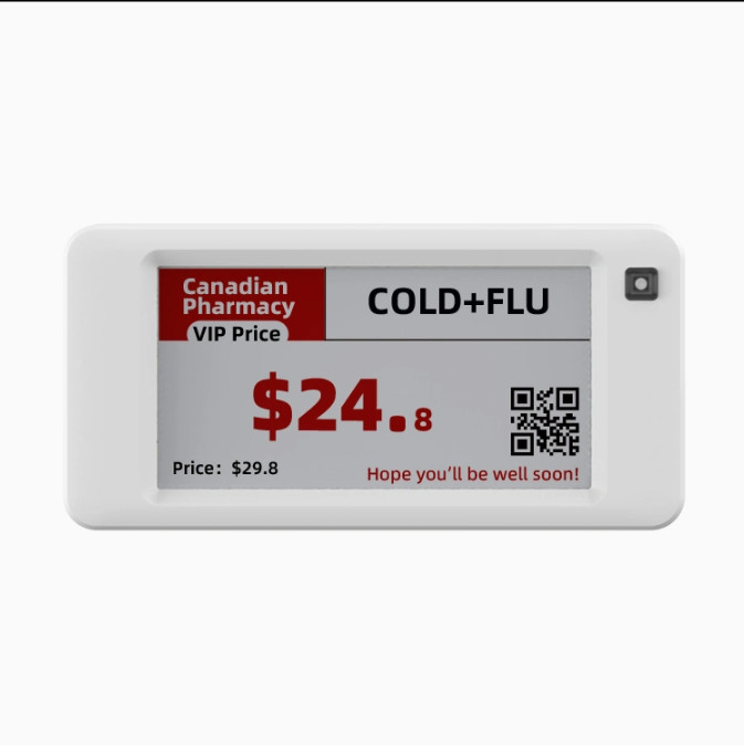 2.6 Inch Electronic Shelf Label Epaper ESL Etiqueta De Precio Digital Price Tag For Supermarket