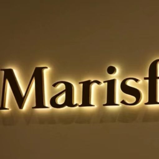 Stainless Steel LED Backlit Characters Shopping Mall Signs Illuminated Characters Metal Backlit Characters LED Billboards
