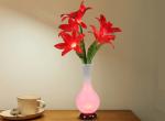 LED lily vase Emitation fake flower Lighting living room hotel decoration living