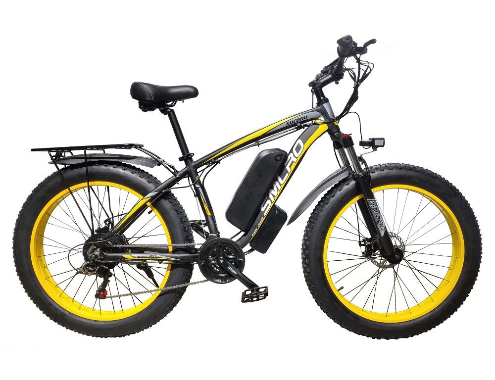 SMLRO 26 Inch Fat Tire Electric Bike 21Speed Geared With 60nm Torque