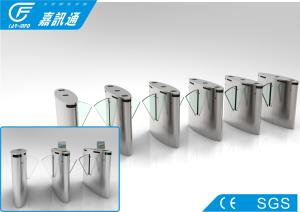 Wholesale Acrylic Glass Retractable Barrier Gate , Stadium Turnstile Gate With Card Reader from china suppliers