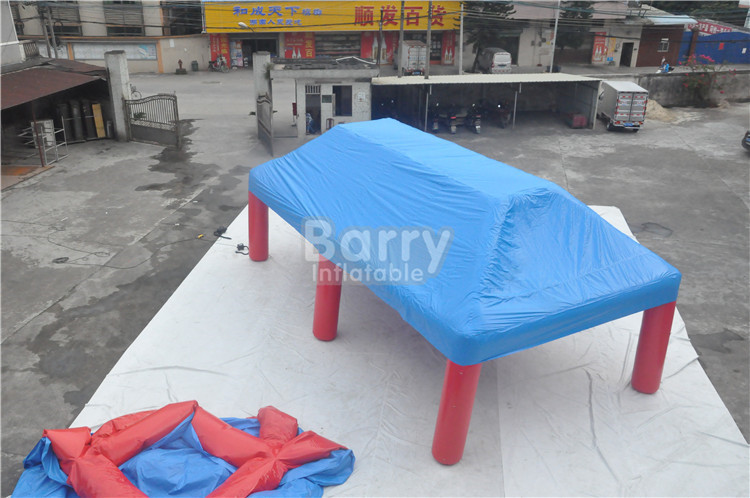 Outdoor Big Event Advertising Inflatable Tent , Red And Blue Portable Air-Saeled Tent