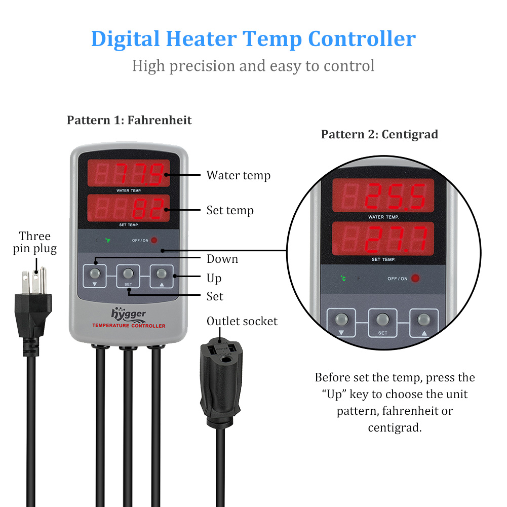 5 Gallon Tank 50w Titanium Fish Tank Heater