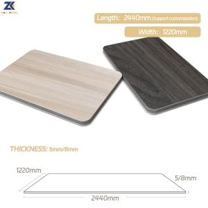Wholesale Waterproof And Soundproof Wood Grain Wood Veneer PVC Wall Panels from china suppliers
