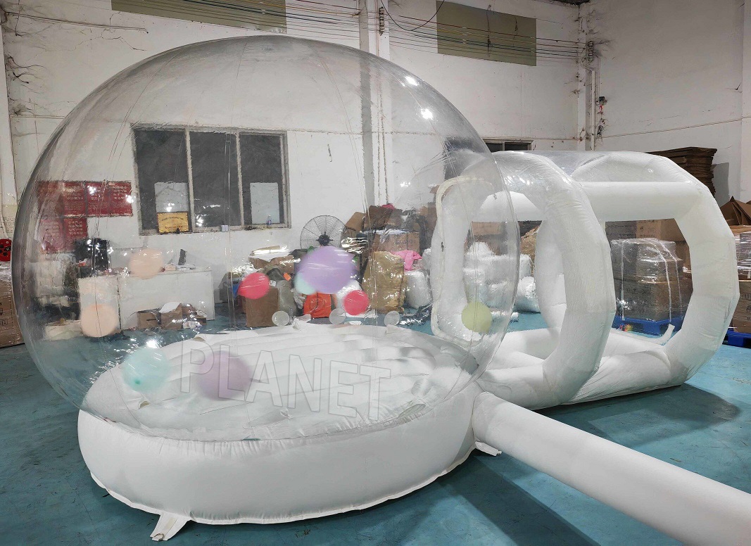 Size 4m Plastic Igloo Tent PVC Material OEM Blow Up Bubble Tent