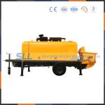 Mini Hydraulic Concrete Mixer Pump , Trailer Mounted Electric Concrete Pump